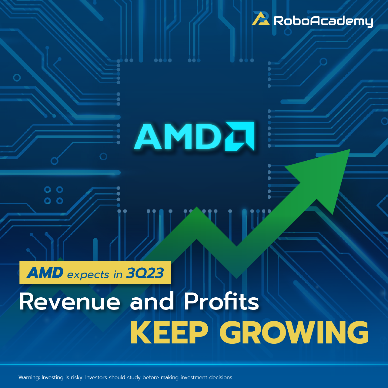 Read more about the article AMD expects in 3Q23, revenue and profits keep growing.